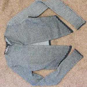 Express Striped Gray Sweater